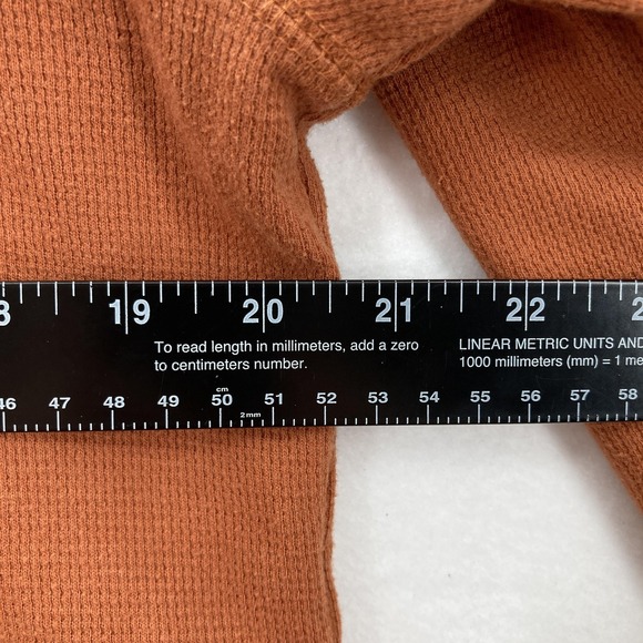 Harley-Davidson Thermal Shirt Mens XL Brown Waffle Knit Long Sleeve Moto Skull - Picture 7 of 11